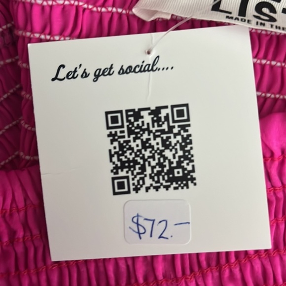 Smocked Fuchsia Jumpsuit with Pockets - Picture 5 of 6